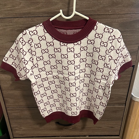 Patterned Burgundy Women's Tank top size S - Picture 1 of 4